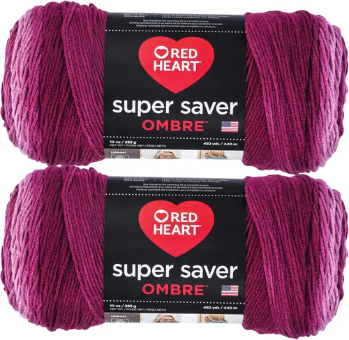 Vista 88 de Red Heart Super Saver Jumbo Ovillo de lana, Amatista