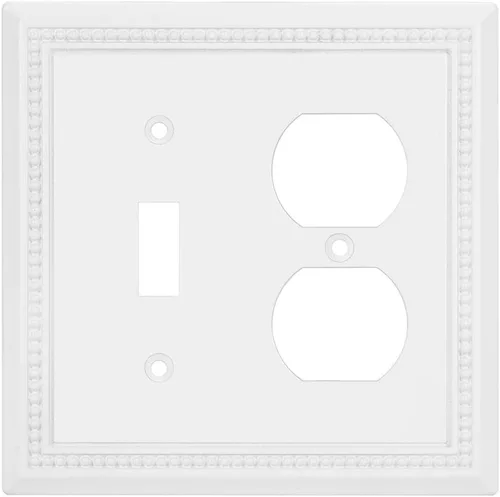 Vista 10 de Henne Bery Sunken Pearls - placa decorativa de pared, placa decorativa de pared, tapa de salida de la placa del interruptor, aleación de zinc sólida