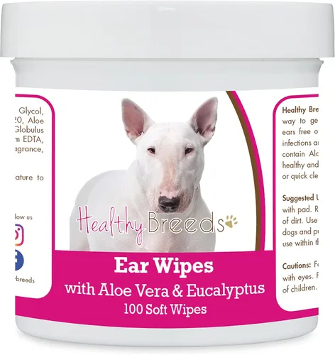 Vista 6 de Healthy Breeds Affenpinscher Toallitas de limpieza de oídos con aloe y eucalipto para perros, 100
