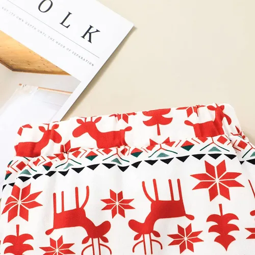 Vista 7 de LYQTloml My Frist - Ropa de Navidad para bebés y niños recién nacidos traje de reno y pantalones