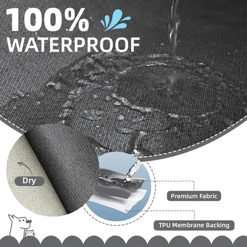Vista 2 de Fundas de sofá seccional en forma de L 100% impermeables para esquinas, funda de sofá de chenilla con borla, funda de sofá suave y gruesa lavable
