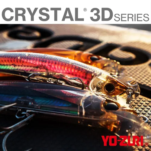 Vista 4 de Yo-Zuri Crystal 3D (F) 3.543 in 3-1/2" Minnow, Real Mullet