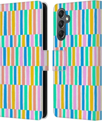 Vista 281 de Head Case Designs Officially Licensed Ninola Brushstrokes Multi Colorful Leather Wallet Case Compatible with Samsung Galaxy A07 4G
