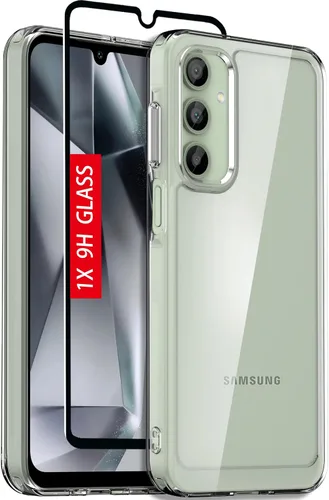 Vista 9 de Funda para teléfono Samsung Galaxy-A15-5G: Cubierta de teléfono a prueba de golpes de grado militar con protector de pantalla de vidrio templado
