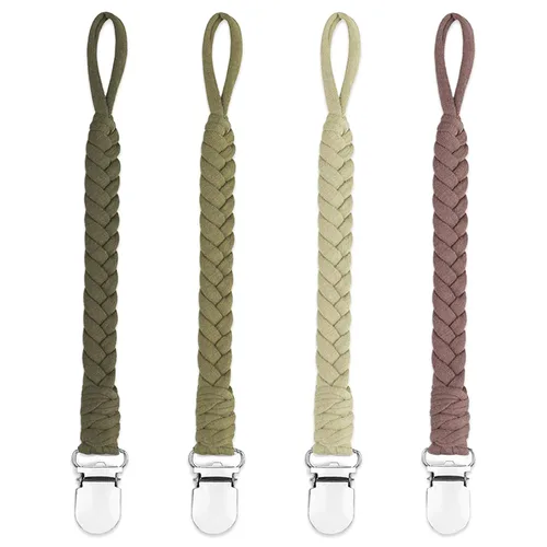 Vista 13 de 7 piezas de clip para chupete trenzado, clips para chupete para niños y niñas bebés, clip para sostener chupete Binky Clips