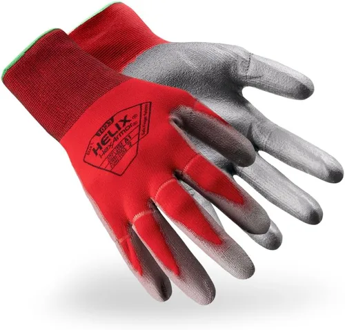 Vista 8 de HexArmor Guantes de trabajo de punto de palma de poliuretano con protección contra impactos resistentes a cortes Helix® Core 3012 3012