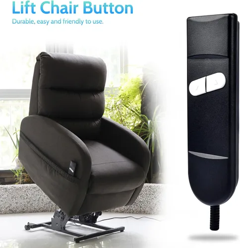 Vista 7 de Sopito Manija reclinable de repuesto para silla elevadora, control remoto de 2 botones (arriba/abajo), controlador de mano de 5 pines para sofá