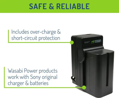 Vista 3 de Wasabi Power Batería para Sony NP-F730, NP-F750, NP-F760, NP-F770 (4900mAh) y Sony DCR-VX2100, DSR-PD150, DSR-PD170, FDR-AX1, HDR-AX2000, HDR-FX1