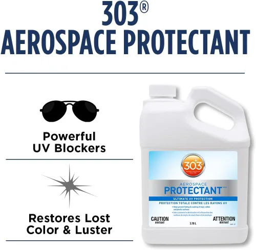 Vista 2 de Protector del interior del vehículo, 1 galón. Provides UV protection while helping prevent fading, cracking, and discoloration.