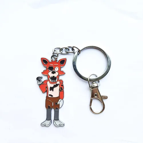 Vista 3 de Caja de regalo de joyería para fanáticos de Fnaf, collar con colgante llavero 2 en 1, regalo para niños de 5 noches Freddy, Fazbear Bonnie Free