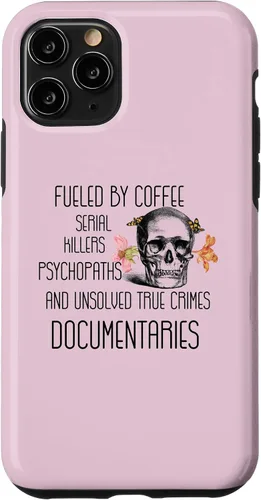 Vista 28 de Funda para iPhone 11 Coffee Serial Killers Psychopaths and Unsolved True Crimes