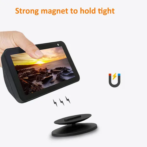Vista 5 de AutoSonic Soporte compatible con Echo Show 5 y 8 (1ª generación y 2ª generación) Accesorios hechos para Echo Alexa Giratorio e inclinable