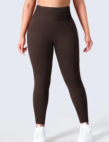 Vista 5 de YEOREO - Leggings de entrenamiento para mujer, sin costuras, cintura alta, pantalones de yoga adelgazantes