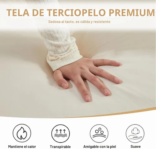 Vista 6 de Chesterfield - Juego de 2 sofás combinados de terciopelo de 3 plazas, 4 cojines clásicos de 6.5 pulgadas, brazo enrollado moderno adecuado para sala