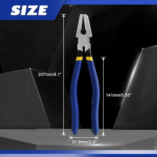 Vista 6 de SPEEDWOX Alicates de vidrio - Herramienta resistente de rotura de vidrieras de 8 pulgadas para trabajos de azulejos y mosaicos Heavy Duty, Stained