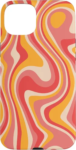 Vista 9 de Funda psicodélica para iPhone 16 Retro Groovy Liquid Swirl Hippie 70's 80's