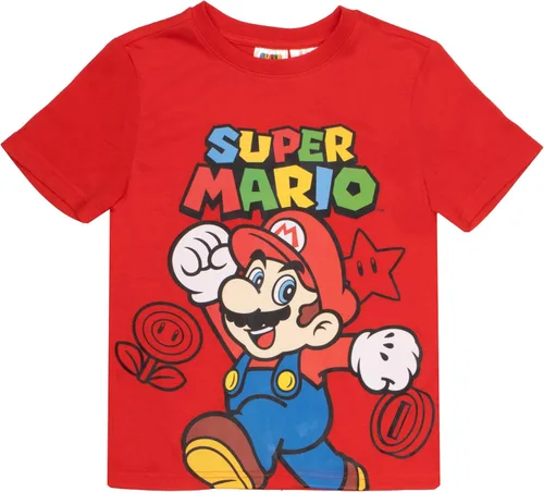 Vista 2 de Nintendo Super Mario Bros - Conjunto de 3 piezas de pantalones para niños, camiseta de manga corta, pantalones cortos y pantalones deportivos