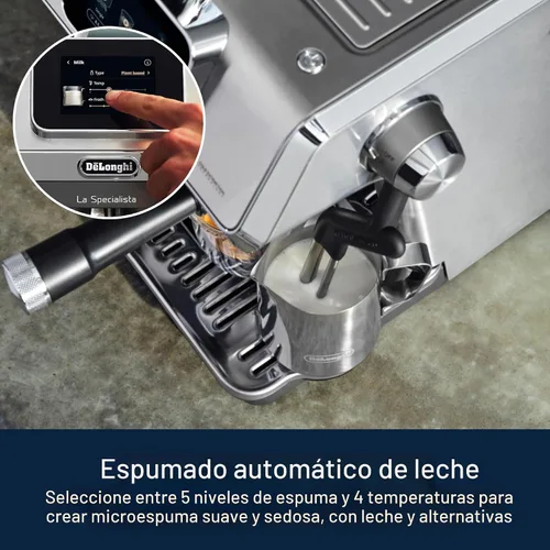 Vista 6 de De'Longhi La Specialista Touch - Máquina de café expreso con molinillo