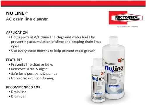 Vista 4 de NuLine Limpiador de drenaje de condensado HVAC Nu-Line, 8 onzas (paquete de 6)