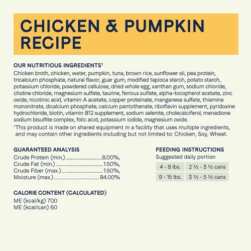 Vista 6 de CANIDAE Balanced Bowl - Alimento húmedo para gatos, pollo y calabaza, 3