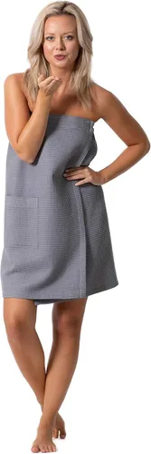 Vista 2 de Robe Direct Quick Dry, Lightweight Waffle Spa/Bath Wrap with Adjustable Closure & Elastic Top