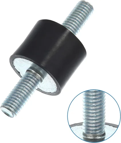 Vista 4 de X AUTOHAUX 4 piezas M8 - Amortiguador aislante de goma antivibración para automóvil, 0.984 x 0.787 in, montaje de bobina de goma, soportes