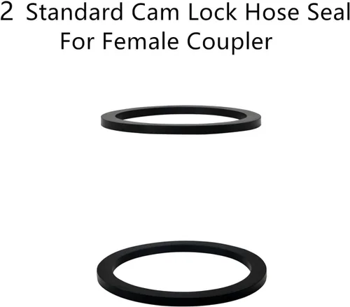 Vista 6 de 2 piezas de aluminio tipo DP leva y ranura de montaje, acoplador hembra x NPT hembra, con 2 piezas de montaje de junta Camlock (0.5 pulgadas)