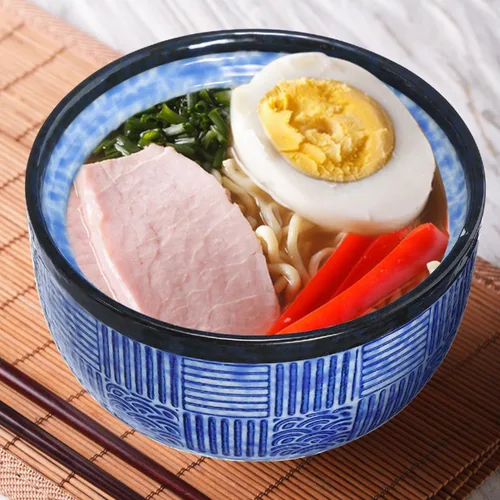Vista 8 de Kichvoe Juego de cuencos de sopa de cerámica japonesa con tapa y cuchara, cuenco de miso/ramen de 4 pulgadas/8.45 onzas para fideos, arroz, cenas