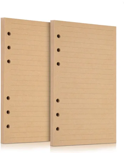 Vista 12 de Papel de recambio A6, 320 páginas A6, hojas sueltas, 6 agujeros, repuestos para cuaderno de 6 anillas rellenables, planificador, diario, pintura