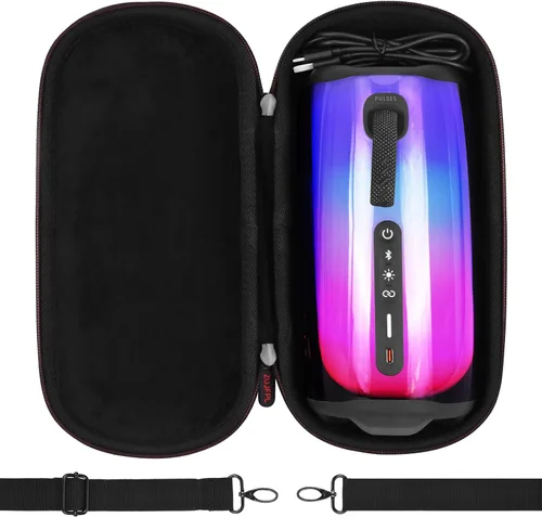 Vista 7 de Estuche rígido, estuche portátil impermeable para altavoz Bluetooth JBL Pulse 5 - Color degradado