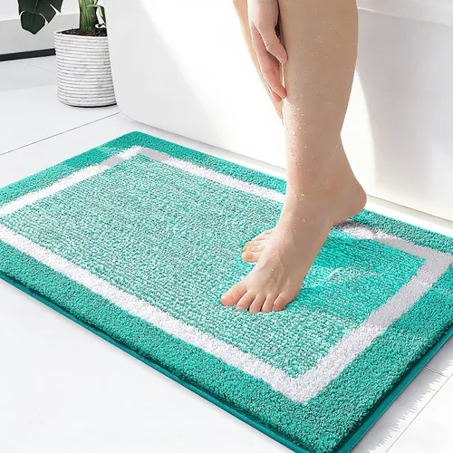 Vista 22 de OLANLY Alfombras de baño 24x16, tapetes de baño extra suaves y absorbentes de microfibra, antideslizantes, lavables a máquina, secan rápido