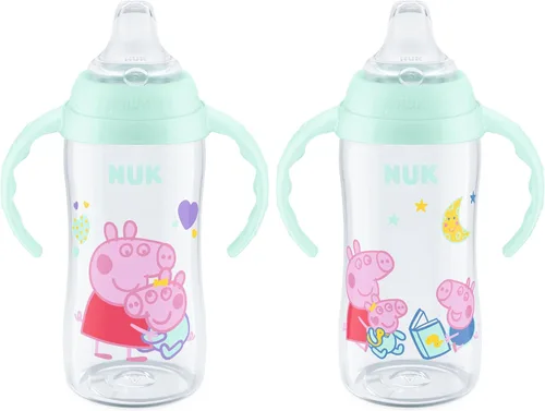 Vista 10 de NUK Disney Princess - Vaso grande para aprender, 10 onzas, paquete de 2 unidades, sin BPA, a prueba de derrames