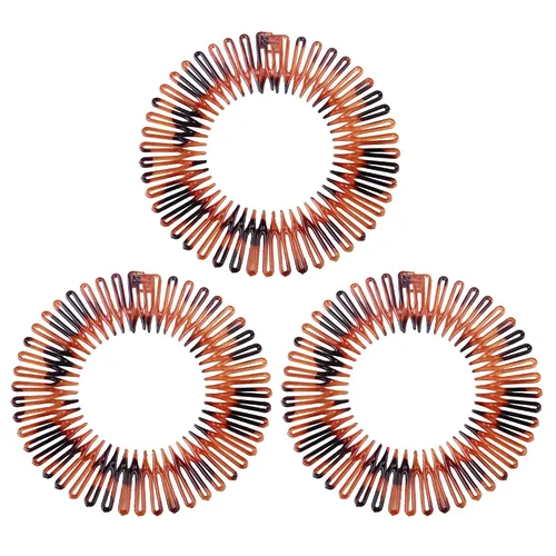 Vista 8 de Soft 'N Style Diademas flexibles elásticas para mujeres (3 unidades, color negro)