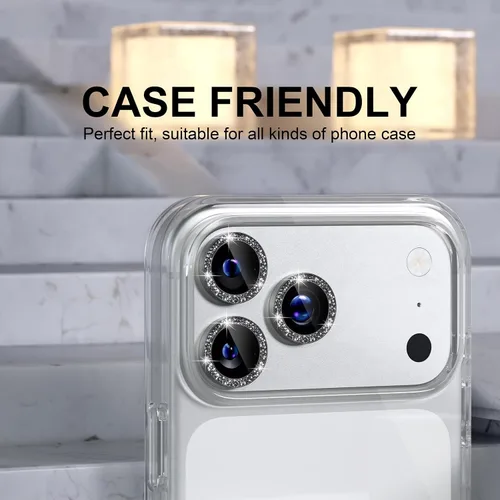 Vista 281 de Choiche Compatible para iPhone 16 Pro/iPhone 16 Pro Max Protector de Lente de Cámara, Vidrio Templado 9H Protector de Pantalla de Cubierta de Cámara