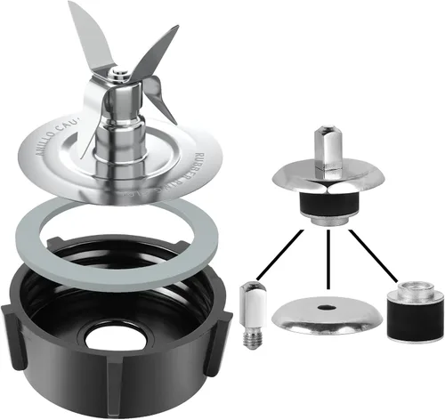 Vista 3 de Para Oster Blender Piezas de Repuesto Blender Blender, Acoplamiento Stud Slinger Pin con Tapa Base Tarro y 2 Juntas de Junta de Junta Tórica de Goma