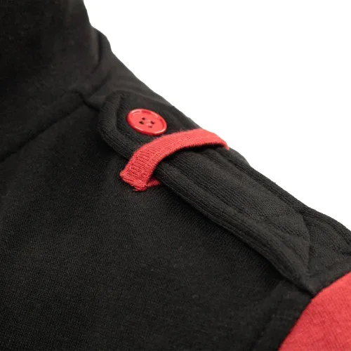 Vista 4 de Ripple Junction Naruto Shippuden Men's Authentic Full Zip Hooded Sweatshirt wChest Pockets Black Red Officially Licensed