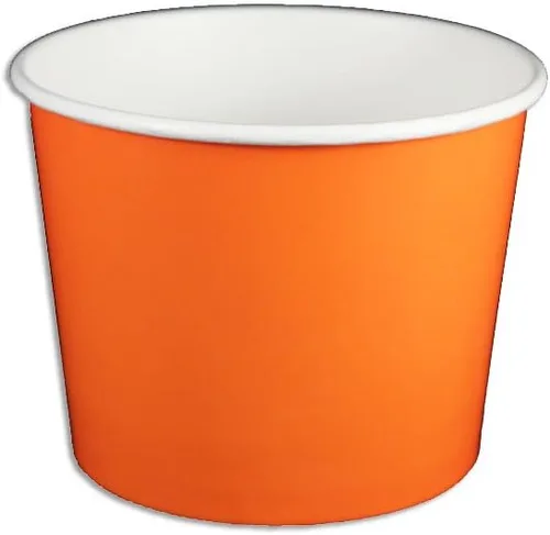 Vista 2 de Vasos de papel de yogur de 12 onzas, 1000 unidades (lunares - azul)