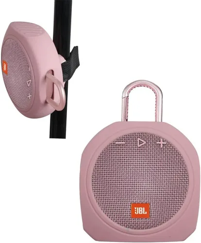 Vista 6 de Hermitshell Estuche de transporte de silicona de repuesto para altavoz Bluetooth inalámbrico JBL Clip 3 portátil e impermeable (negro camuflaje)
