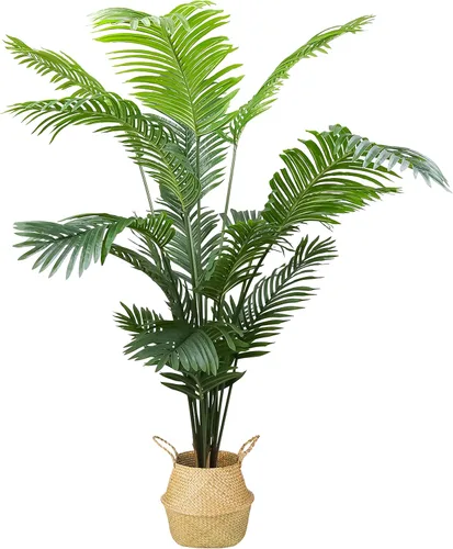 Vista 13 de LOVMOR Árbol de olivo artificial de 7.8 pies, olivo sintético extra largo para decoración moderna del hogar, oficina, sala de estar, piso