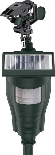 Vista 2 de Hoont Repelente de animales Cobra Pistola de agua activada por movimiento solar para exteriores con potente chorro para patio, césped y jardín
