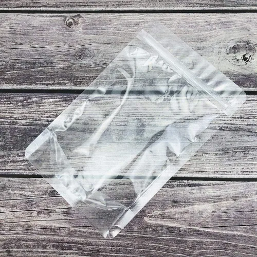 Vista 8 de Bolsa transparente de pie con cremallera, 100 bolsas de embalaje de 4.3 x 7.0 pulgadas, sellables con cierre de cremallera, para aperitivos