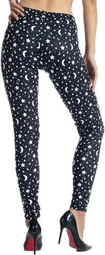 Vista 4 de Ndoobiy - Leggings estampados para mujer, para entrenamiento (talla normal, talla L1)