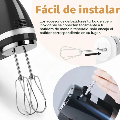 Vista 5 de Accesorios para batidora de mano compatibles con batidora de mano KitchenAid KHM3 KHM5 KHM7 KHM9, batidoras turbo batidoras de mano para Kitchenaid