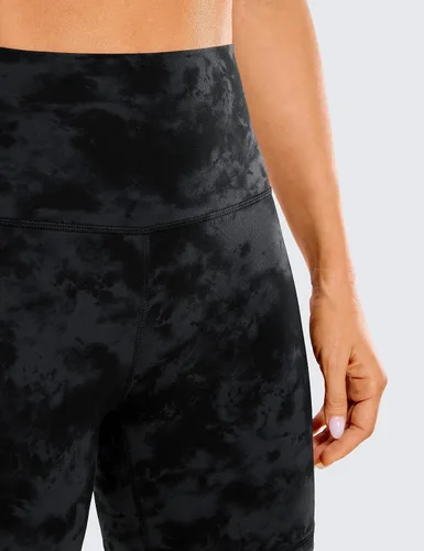 Vista 3 de CRZ YOGA ButterLuxe Pantalones cortos de ciclismo para mujer, de elastano, de tiro alto, 6 pulgadas, para entrenamiento, correr, voleibol y yoga