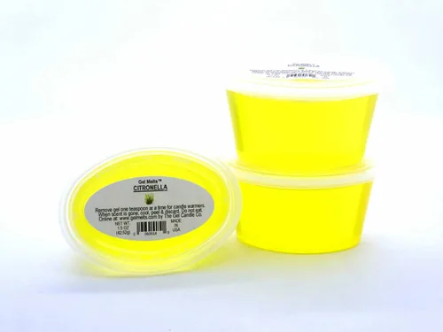 Vista 2 de El gel aromático de citronela se derrite para calentadores y quemadores de The Gel Candle Company PEEL, MELT AND DISFRUTAR