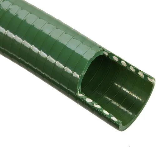 Vista 2 de Manguera de succión y descarga verde HydroMaxx® de PVC flexible de 2 pulgadas de diámetro x 100 pies