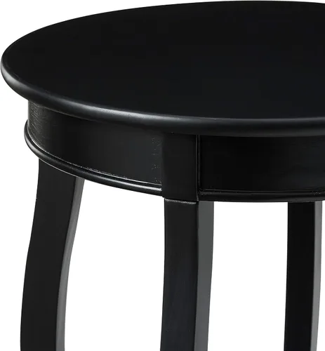 Vista 15 de Powell Mesa redonda para muebles con estante, color negro