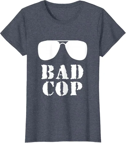 Vista 58 de Bad Cop Funny Police - Camiseta a juego para padre e hijo, Negro, S