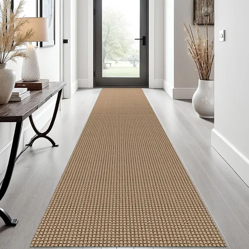 Vista 24 de EARTHALL Alfombra tejida de 2 x 3 pies, lavable para entrada, alfombra trenzada antideslizante, alfombra para puerta interior y exterior, alfombra