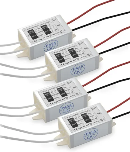 Vista 8 de Lustaled Transformador de controlador LED de 10 W CC 12 V - Convertidor de conmutación de voltaje constante de 110 V CA a 12 V CC - Impermeable